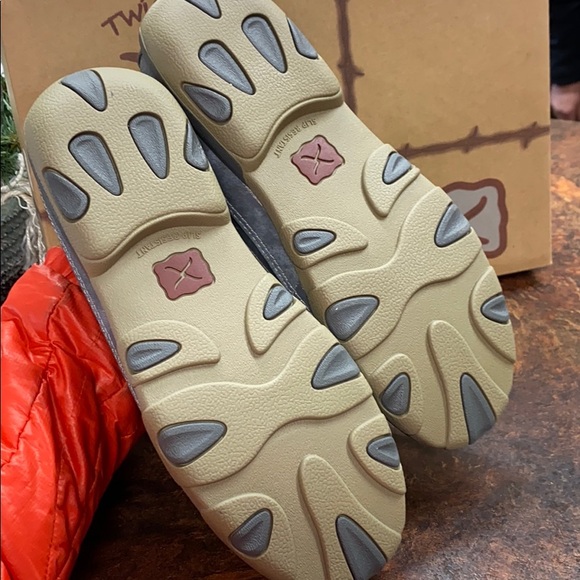 New Twisted X Driving Moc Gray Slip on Shoe - Picture 5 of 6